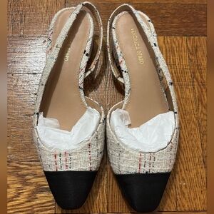 Veronica Beard Cecile Slingback Flats